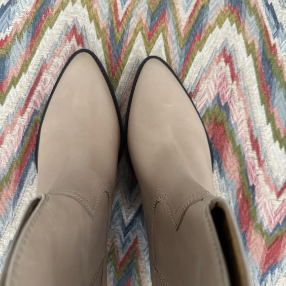 Tony Bianco psuedo beige wax ankle heeled booties - Picture 9 of 13